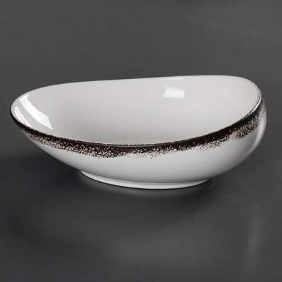 P&T porcelain ceramic porcelain ship style restaurant&hotel oval food bowl household banquet bowls