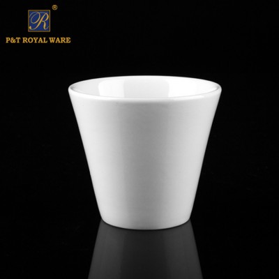 Japanese type white porcelain coffee tea cup