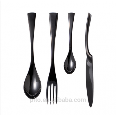 Black color cutlery,Black style forks,New style stainless steel cutelry